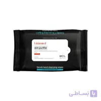 دستمال مرطوب بیول مشکی مخصوص انواع پوست آقایان بسته 10 عددی