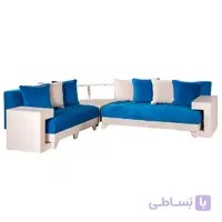 مبل راحتی 5 نفره چشمه نور کد MA201/5-WT-BL آبی