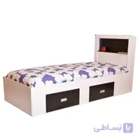 تخت خواب یک نفره لمکده مدل دلارا سفید
