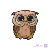 اتیکت کارتونی جغد کد 10946