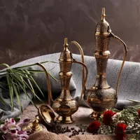 ست پذیرایی برنجی طلایی کد 066