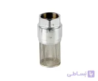 شیر یکطرفه برنجی کرومی فیلتر دار خنبره 1/2 اینچ مدل 04 3141