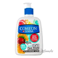 ژل شستشوی صورت مخصوص پوست چرب کامان - 500 میلی لیتر ا Comeon Geneva Oily Skin Face Wash Gel - 500 ml کد 293801