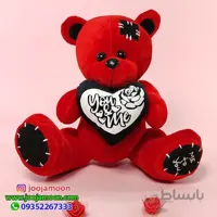 عروسک خرس قلب به دست من و تو