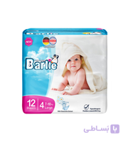 پوشک بچه Barlie سایز 4، 12 عددی