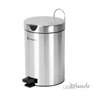 سطل زباله پدالی 3 لیتری و برس دستشویی Brasiana