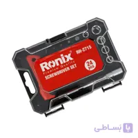 مجموعه 24 عددی پیچ گوشتی و سری بکس رونیکس مدل RH-2715