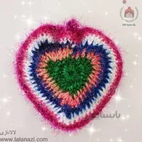 اسکاچ بافتنی ظرفشویی طرح قلب ( کد 40140 )