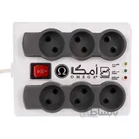 محافظ ولتاژ صوتی تصویری امگا مدل p6000 طول 3 متر ا محافظ صوتی تصویری با کابل 3 متری با سه سال گارانتی طلایی