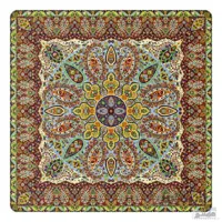 رومیزی مربع ترمه طرح سپنتا کد 811