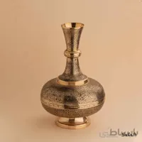 گلدان برنجی طلایی مدل جامبو سایز 2