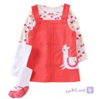 ست سارافون و بلوز و جوراب شلواری طرح لاما کارترز Carters