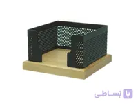 جای کاغذ یادداشت چوب فلز مدل WW-04