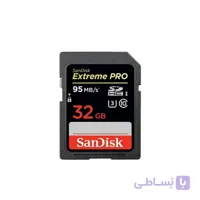 مموری SD سندیسک (SanDisk) ظرفیت ۳۲GB سرعت ۹۵MB/s