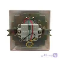 پریز تلفن دو منظوره پارت الکتریک با قاب آجری مدل آسمان