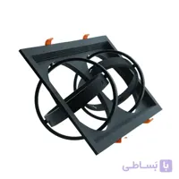 قاب توکار مربع دو خانه مخصوص لامپ AR111 اکووات