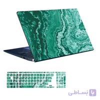 اسکین لپ تاپ طرح Marble کد ۷۹ به همراه استیکر کیبورد
