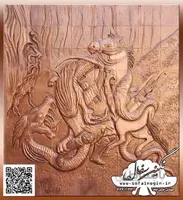 سفال نقش برجسته. کد:۸۵۰۲