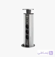 پریز توکار کابینت استوانه ای ملونی مدل 10008