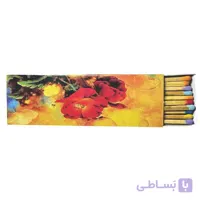 کبریت توکلی مدل شومینه باریک طرح گل