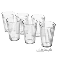 لیوان نوشیدنی کریستال ایکیا مدل VARDAGEN بسته 6 عددی