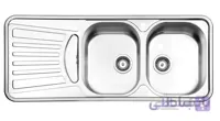 سینک استیل البرز مدل R-725 توکار ا Steel Alborz 725-R Inset Sink