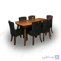 میز ناهار خوری چستر پشت حلقه ای
