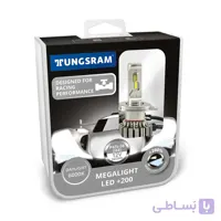 هدلایت LED پایه H4 مگالایت %۲۰۰ تانگسرام – TUNGSRAM