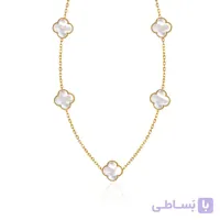 گردنبند رولباسی طلا طرح ونکلیف کد XN613
