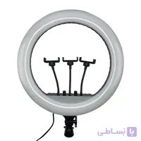 رینگ لایت قطر 54 سانتی‌متر مدل RL-21 به همراه سه پایه فلزی بلند برند ایلکین