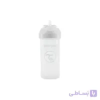 لیوان نی دار 12+ ماه تویست شیک Twistshake ظرفیت 360 میلی لیتر سفید