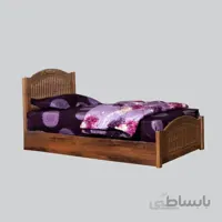 تخت خواب یکنفره مدل صبا سایز 90x200 سانتیمتر ام دی اف حمل رایگان - سفید 90