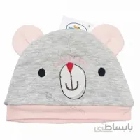کلاه طرح خرس راه راه صورتی کد 4015 لاکی بیبی Lucky Baby