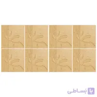 دیوارپوش تندیس و پیکره شهریار مدل آمای کد W1010-11 بسته 8 عددی