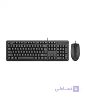 کیبورد و ماوس باسیم ای فورتک KK-3330S با حروف فارسی ا A4tech KK-3330S Wired Keyboard and Mouse With Persian Letters