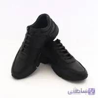 کفش مردانه اسپرت چرم طبیعی مدل آیدین مشکی