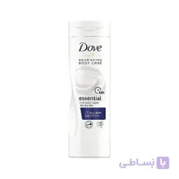 لوسیون بدن داو اورجینال آلمان مدل Essential Rich Body Lotion مناسب پوست های حساس Dove حجم 400 میل