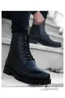 خرید پستی بوت چرم طبیعی مردانه شیک برند Demashoes رنگ مشکی کد ty150576270