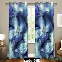پرده پانچی سری گل مدل Sh-568