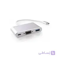 تبدیل type c به VGA (پک مقوایی) برند پی نت