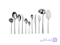 سرویس قاشق و چنگال 100 پارچه ناب استیل مدل فلورانس