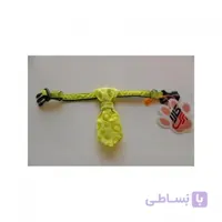 کراوات زرد با طرح دایره ای پرس پت