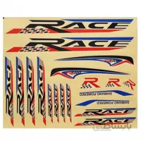 استیکر دوچرخه مدل RACE بسته 100 عددی