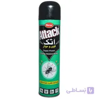 اسپری حشره کش مگس و حشرات بالدار اتک Green حجم ۴۰۰ میلی لیتر