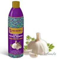 شامپو گیاهی موی سر هسل Hessel Garlic Natural Shampoo For All Hair 400 ml