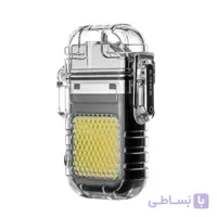 چراغ قوه دستی مدل المنت دار فلش لایت با نور مهتابی