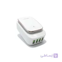شارژر الدینیو 4 پورت مدل LDNIO-4405 4PORTS+LIGHT
