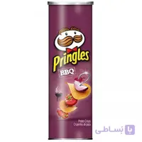 چیپس پرینگلز PRINGLES با طعم سس باربیکیو ترکیه ا PRINGLES chips with flavor of Turkish barbecue sauce 165 g