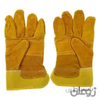 دستکش کار کف دوبل چرم
