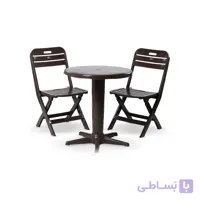 ست میز و صندلی تراس صبا پلاستیک کد ۱۰۹/۲۰۲ ۲ نفره